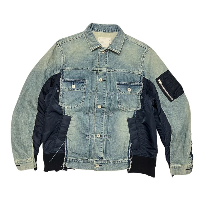 楽天市場】【中古】sacai デニムジャケット SCM-022 インディゴ 