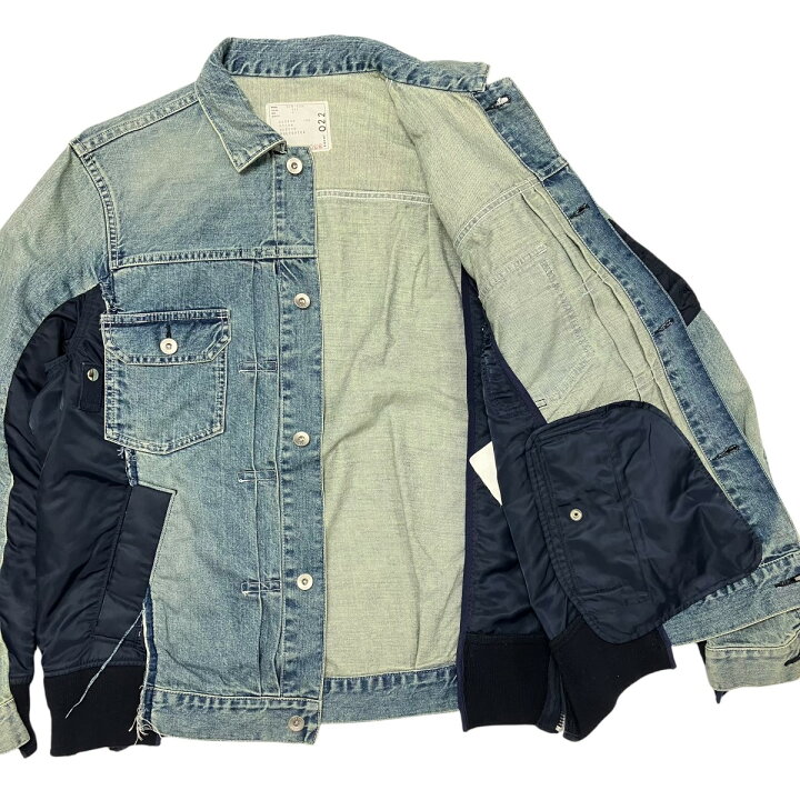 楽天市場】【中古】sacai デニムジャケット SCM-022 インディゴ 