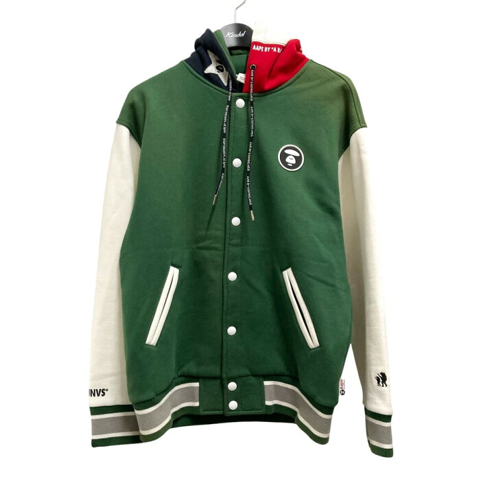 楽天市場】【中古】AAPE BY A BATHING APE スタジャン グリーン 