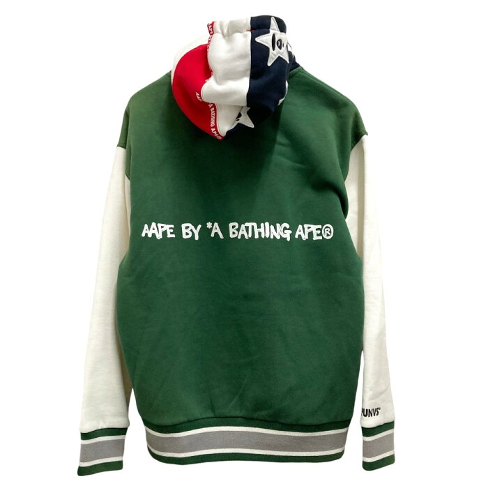楽天市場】【中古】AAPE BY A BATHING APE スタジャン グリーン 