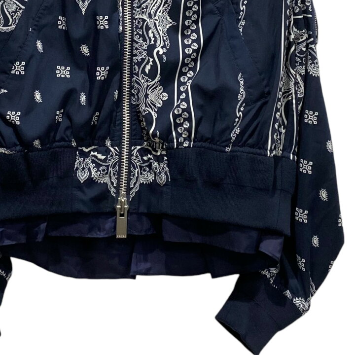 楽天市場】【中古】sacai Bandana Print Bomber Jacket 19-04267  