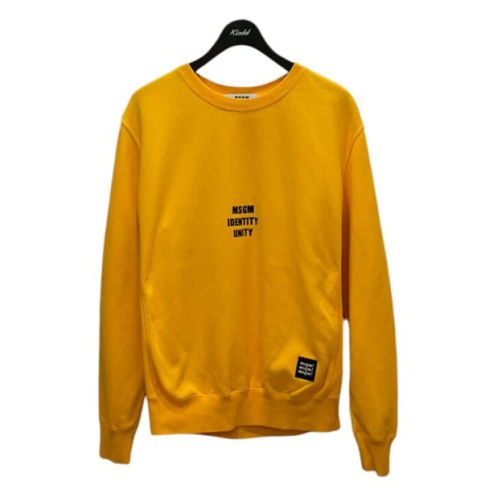 楽天市場】【中古】MSGM バック腕ロゴスウェット イエロー サイズ：S  