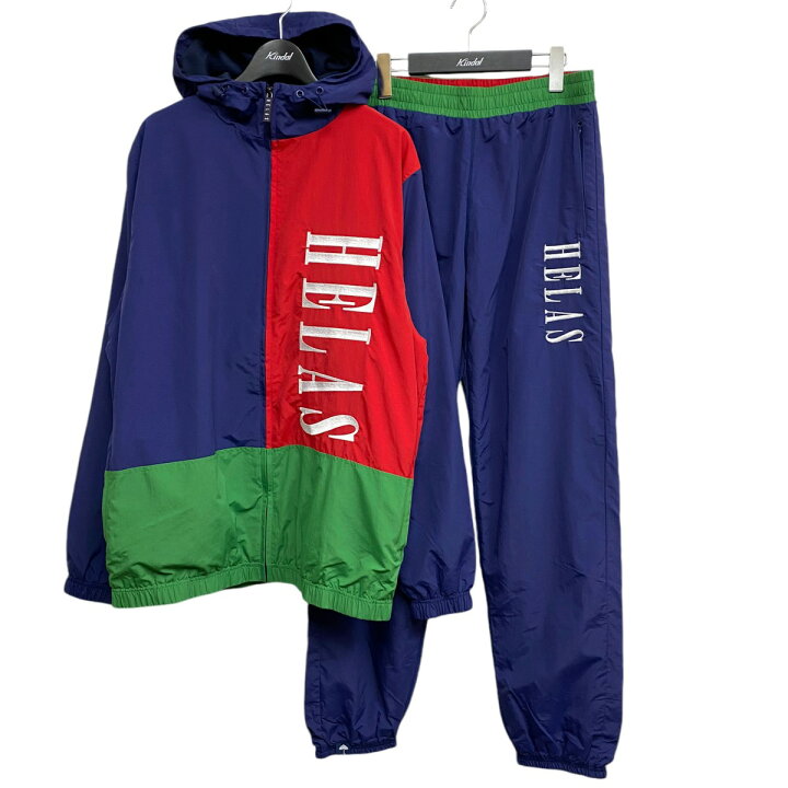 楽天市場】【中古】HELAS Suspence Hooded Jacket＆Tracksuit Pantロゴ 