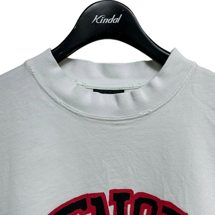 BALENCIAGA バレンシアガ 23SS カレッジロゴペイントTシャツ ダメージ 