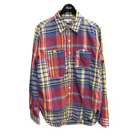 【中古】Engineered Garmentsチェック柄レギュラーカラーシャツ レッド サイズ：S【価格見直し】