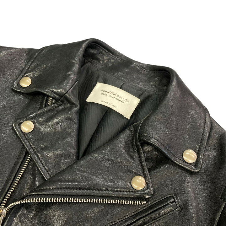 楽天市場】【中古】beautiful people レザーライダースジャケット 