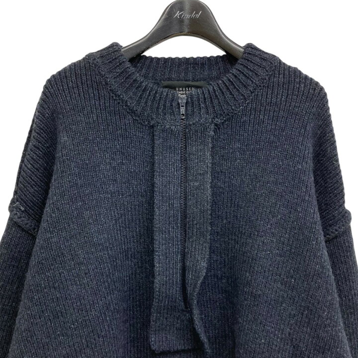 楽天市場】【中古】UNUSED 23AW HALF ZIP KNIT ハーフジップニット 