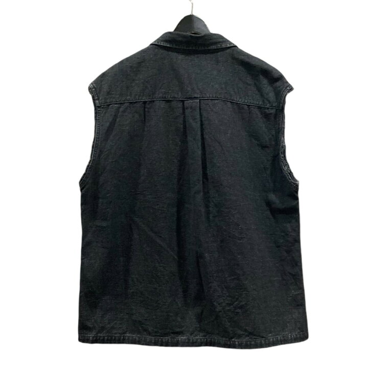 楽天市場】【中古】UNUSED スリーブレスデニムシャツ US2360 ブラック 