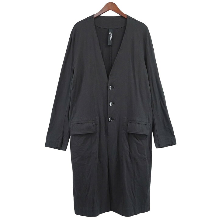 楽天市場】【中古】Ground Y (Yohji Yamamoto)Jersey Collarless Long 