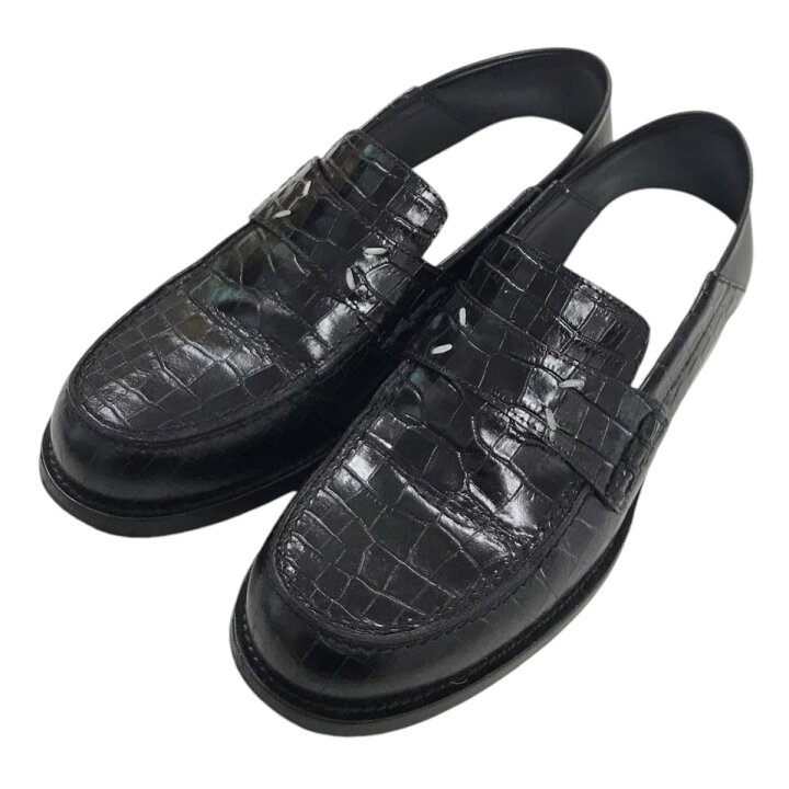 楽天市場】【中古】Maison Margiela22 クロコダイル型押しローファー 