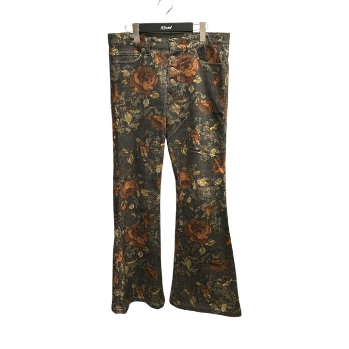 楽天市場】【中古】TORNADO MART 花柄フレア パンツ TPT-5204 オリーブ 