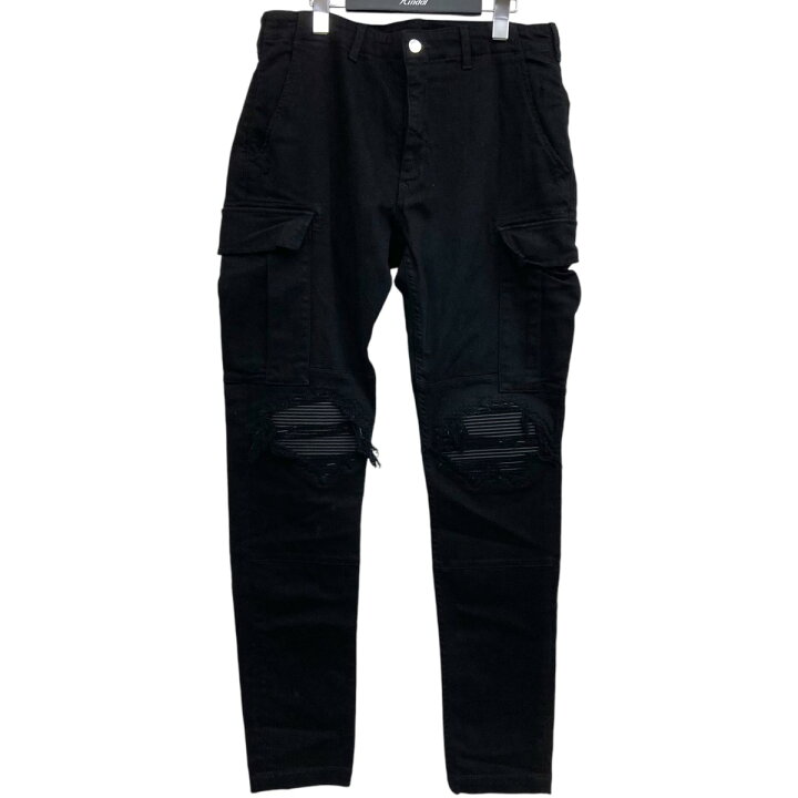 楽天市場】【中古】AMIRI カーゴバイカーパンツ ブラック サイズ：32 