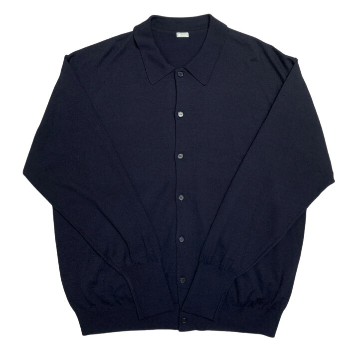 楽天市場】【中古】A．PRESSE Wool Knit Polo Collar Cardigan 