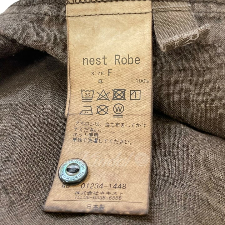 楽天市場】【中古】nest Robe 23AW リネン天然染めフリル使い 