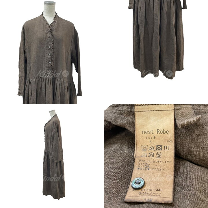 楽天市場】【中古】nest Robe 23AW リネン天然染めフリル使い  