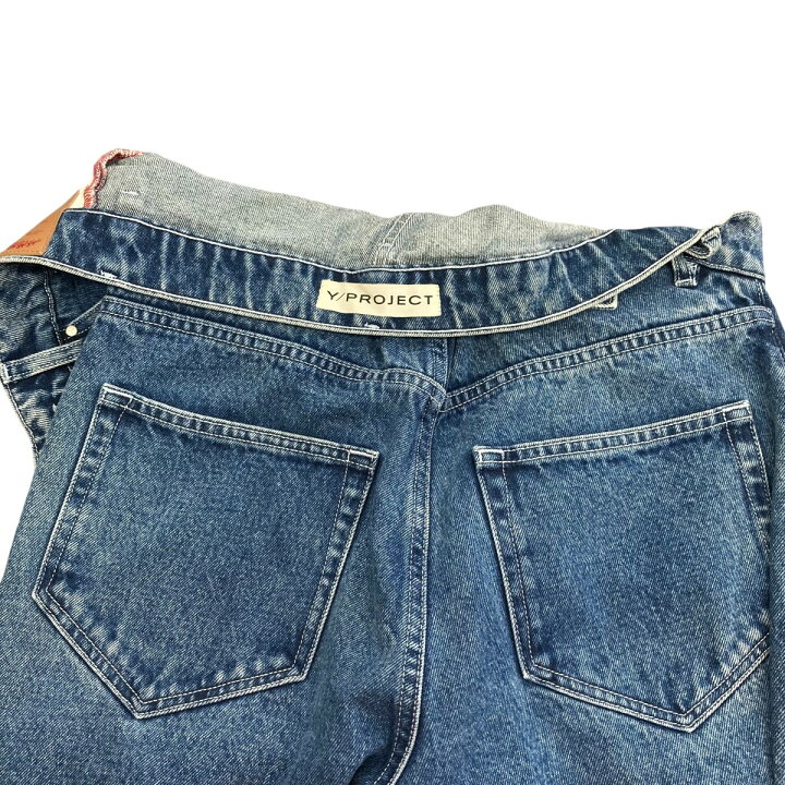楽天市場】【中古】Y． PROJECT 24SS アシンメトリーデニムパンツ 