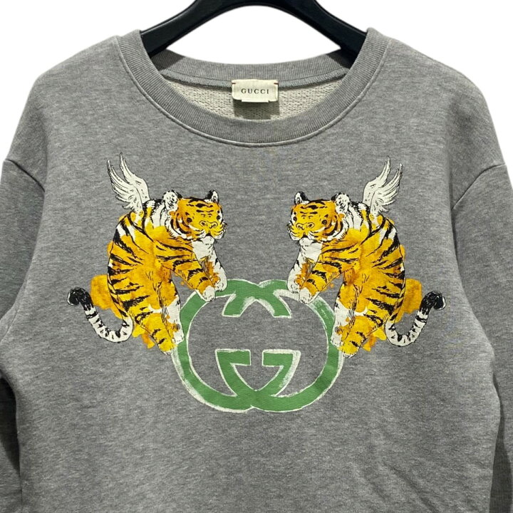 楽天市場】【中古】GUCCI虎柄スウェット キッズサイズ グレー サイズ 