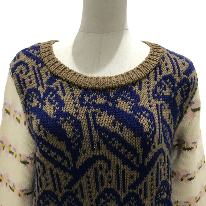 楽天市場】【中古】AKIRA NAKA Hand Knitting 切替ニット ｢BOTANICAL 