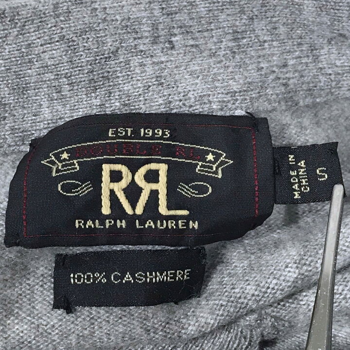 楽天市場】【中古】RRL Vネックカシミヤニットセーター ライトグレー 