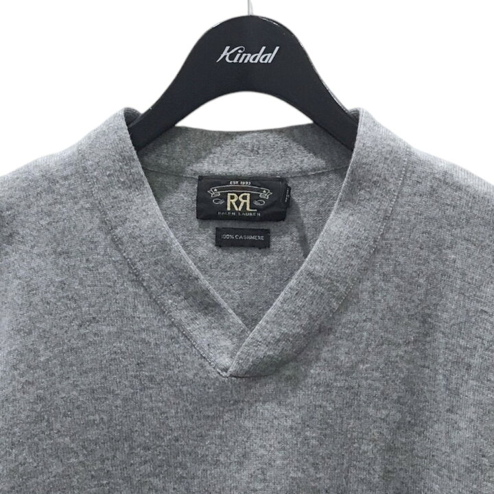楽天市場】【中古】RRL Vネックカシミヤニットセーター ライトグレー 