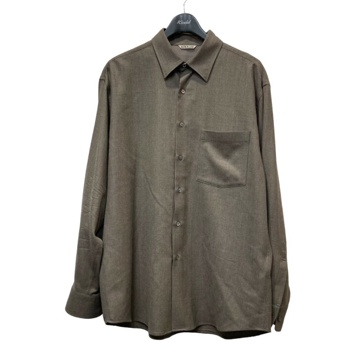 楽天市場】【中古】AURALEE 22AWSUPER LIGHT WOOL SHIRTS 長袖シャツ 
