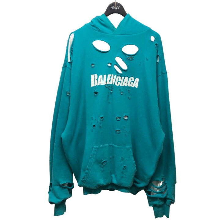楽天市場】【中古】BALENCIAGA デストロイプルオーバーパーカー 