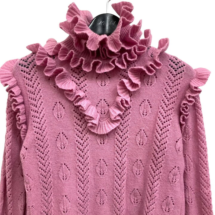 楽天市場】【中古】GUCCIフリルニット ピンク サイズ：M【価格見直し  