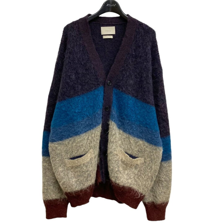 楽天市場】【中古】YOKE23AW MOHAIR BORDER CARDIGAN モヘアボーダー 
