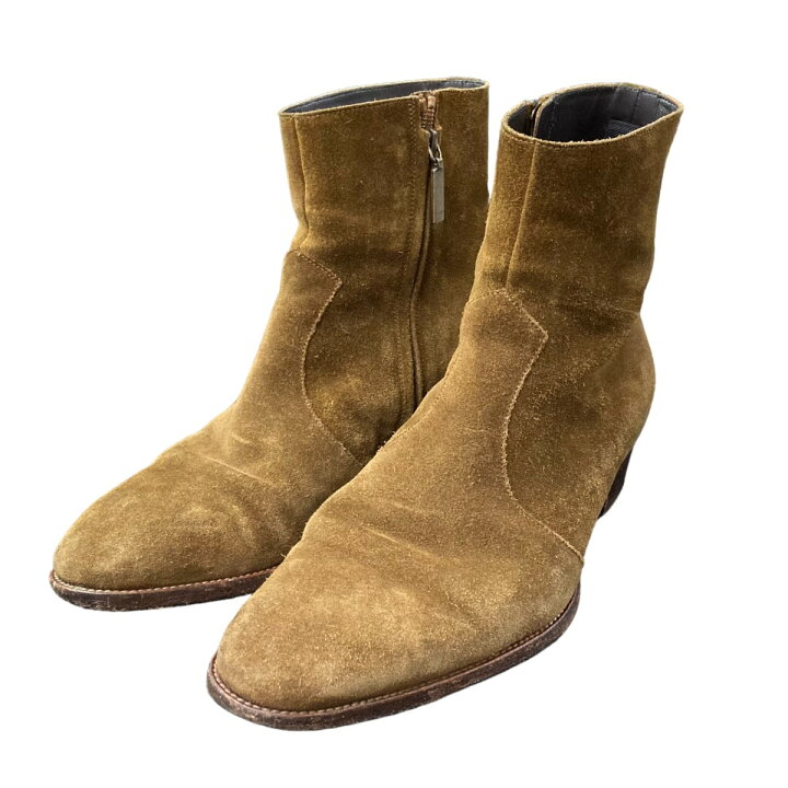 楽天市場】【中古】Saint Laurent Parisサイドジップスウェードブーツ 