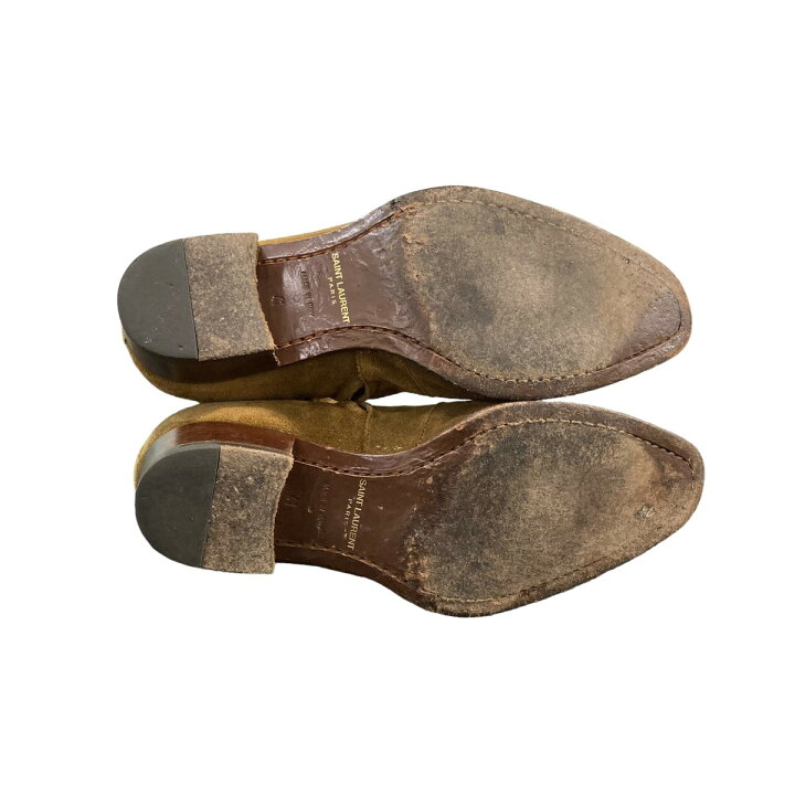 楽天市場】【中古】Saint Laurent Paris サイドジップスウェードブーツ 