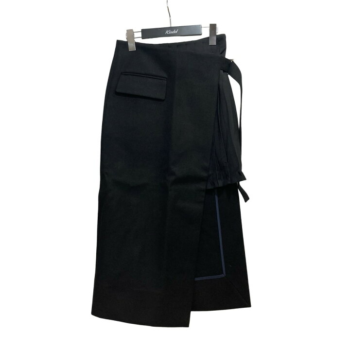 楽天市場】【中古】sacai 22AW ウール メルトン 切替 ロング スカート 