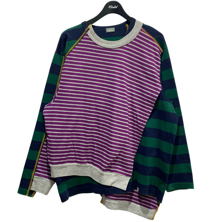 楽天市場】【中古】kolor／BEACON パッチワークカットソー 21SBM 