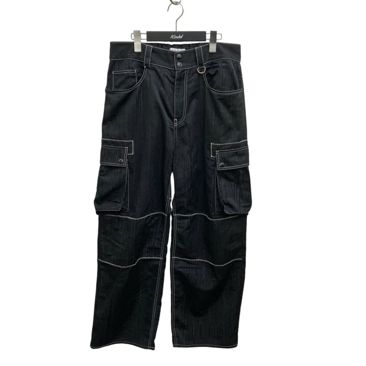 楽天市場】【中古】MARINE SERRE ハイライズ カーゴパンツ ブラック