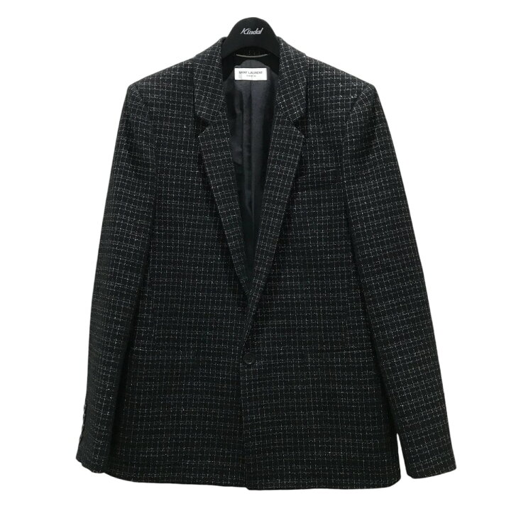 楽天市場】【中古】Saint Laurent Paris ツイードテーラードジャケット 