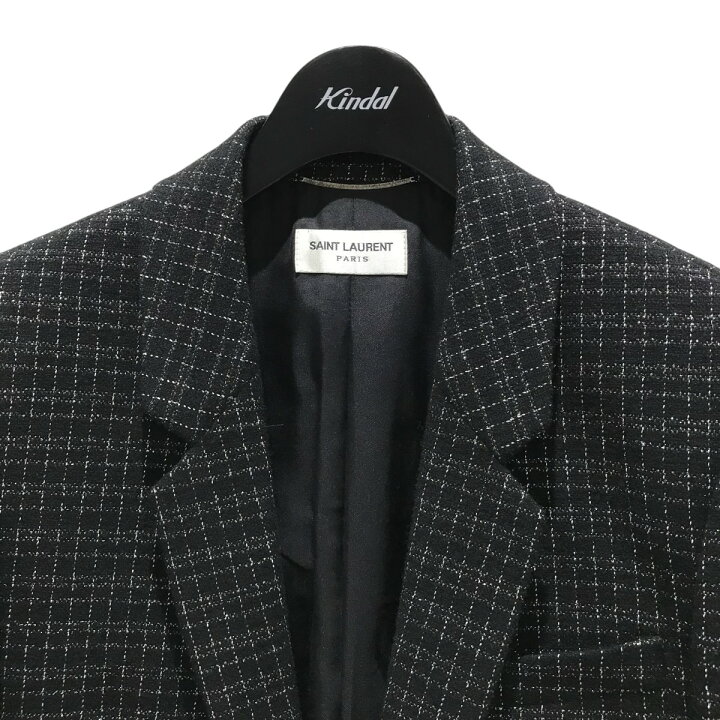 楽天市場】【中古】Saint Laurent Paris ツイードテーラードジャケット 