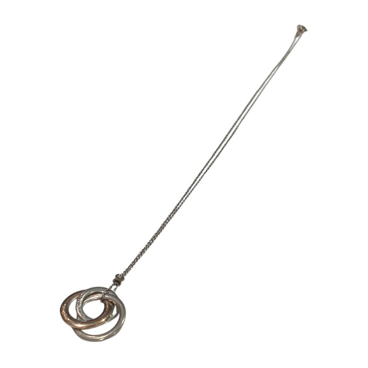 楽天市場】【中古】Tiffany ＆ Co． トリプルサークルリングネックレス  
