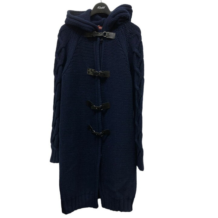 楽天市場】【中古】Max Mara Studioダッフルフーディニットコート  