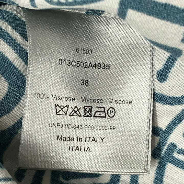 楽天市場】【中古】DIOR×Shawn Stussy総柄シャツ 013C502A4935 