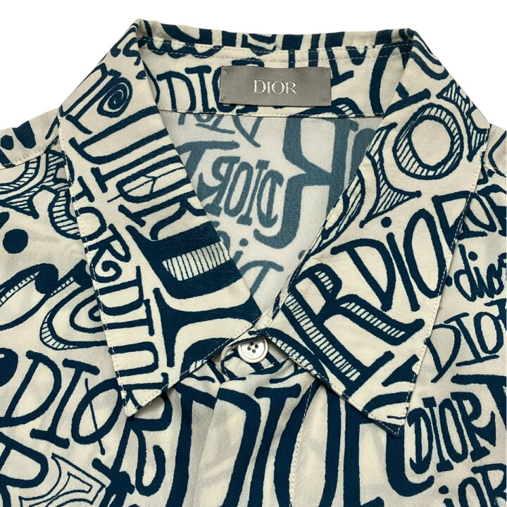 楽天市場】【中古】DIOR×Shawn Stussy総柄シャツ 013C502A4935  