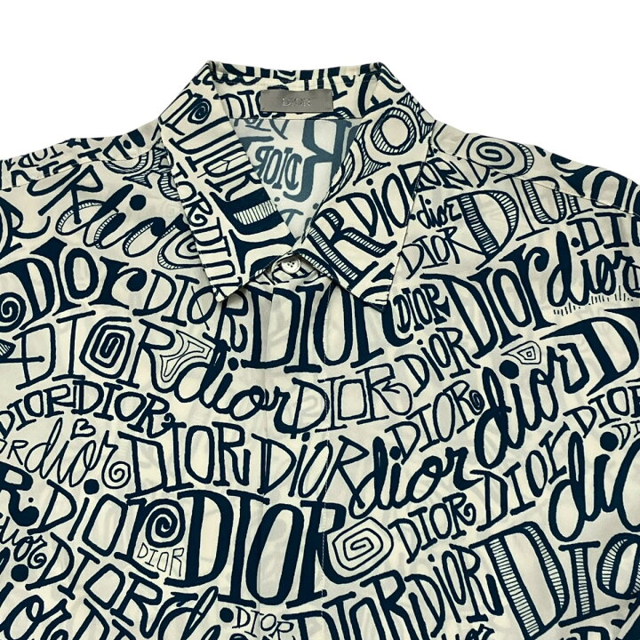 楽天市場】【中古】DIOR×Shawn Stussy総柄シャツ 013C502A4935 