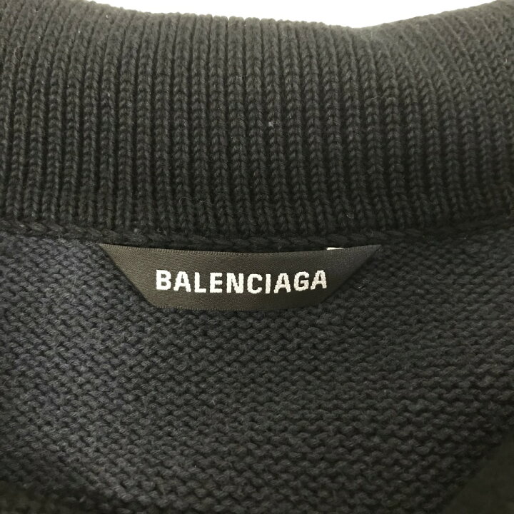 楽天市場】【中古】BALENCIAGA ポロ ストライプ コットン ニット  
