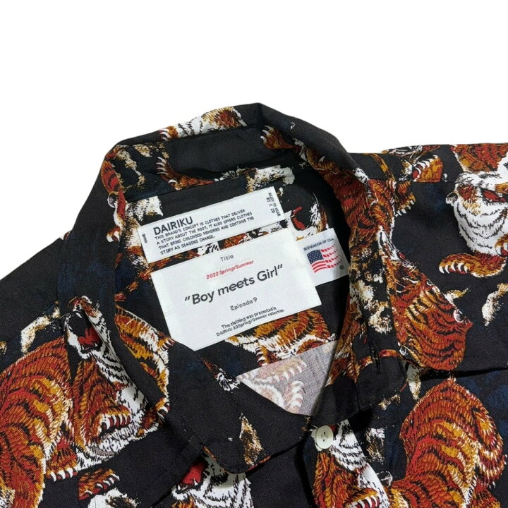 楽天市場】【中古】DAIRIKU Tiger L-S Shirt with Money Clip 総柄 