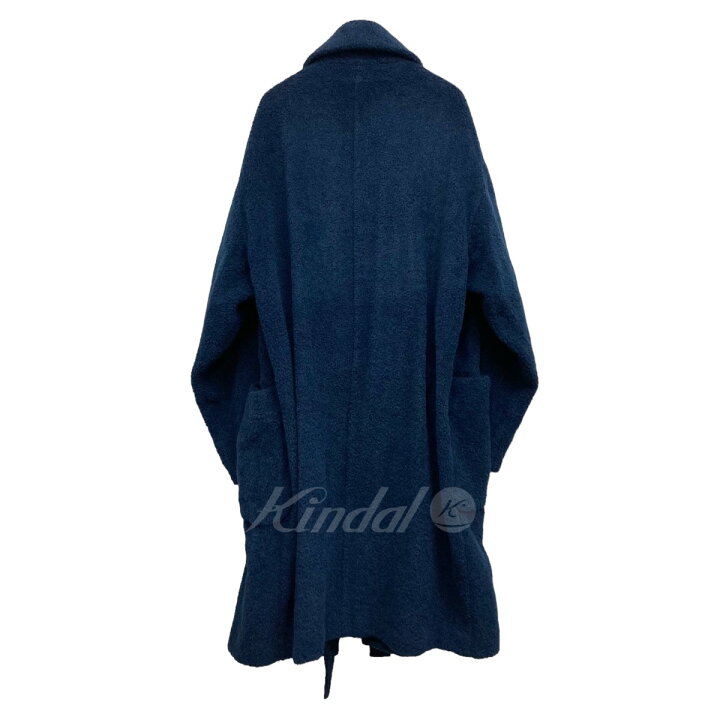 楽天市場】【中古】ATON アルパカフリースガウンコート ネイビー 