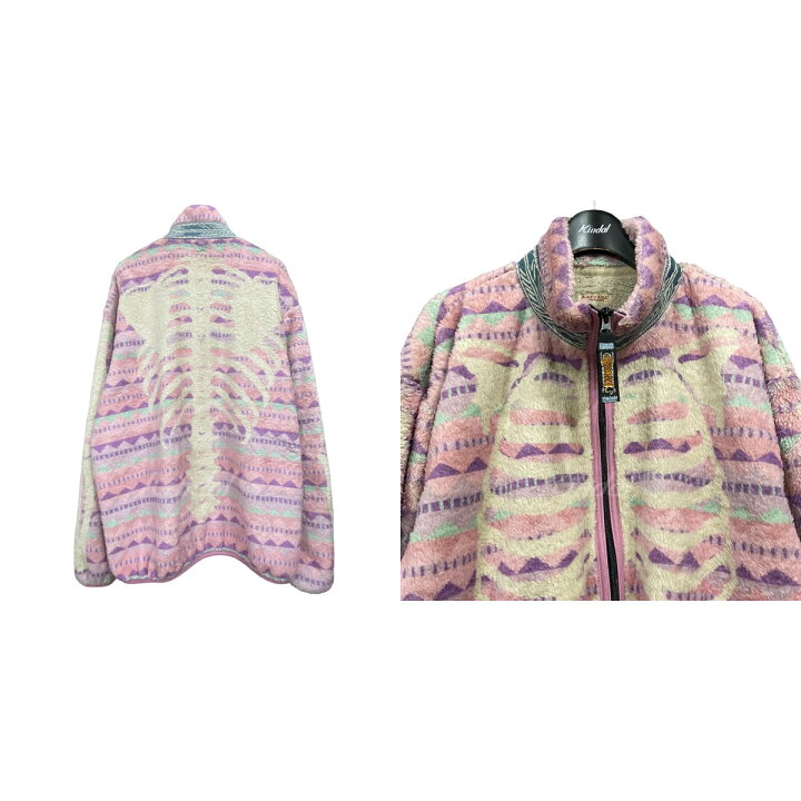 楽天市場】【中古】KAPITALボーンフリースジャケット ライトピンク 