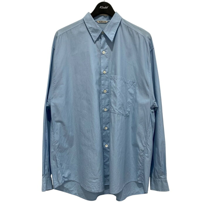楽天市場】【中古】AURALEE 24SS WASHED FINX TWILL BIG SHIRT ブルー 