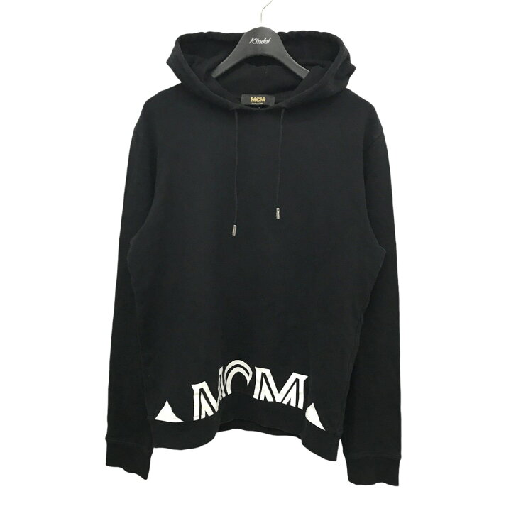 楽天市場】【中古】MCM ロゴプリントパーカー MHA9ADA72BK00L ブラック 