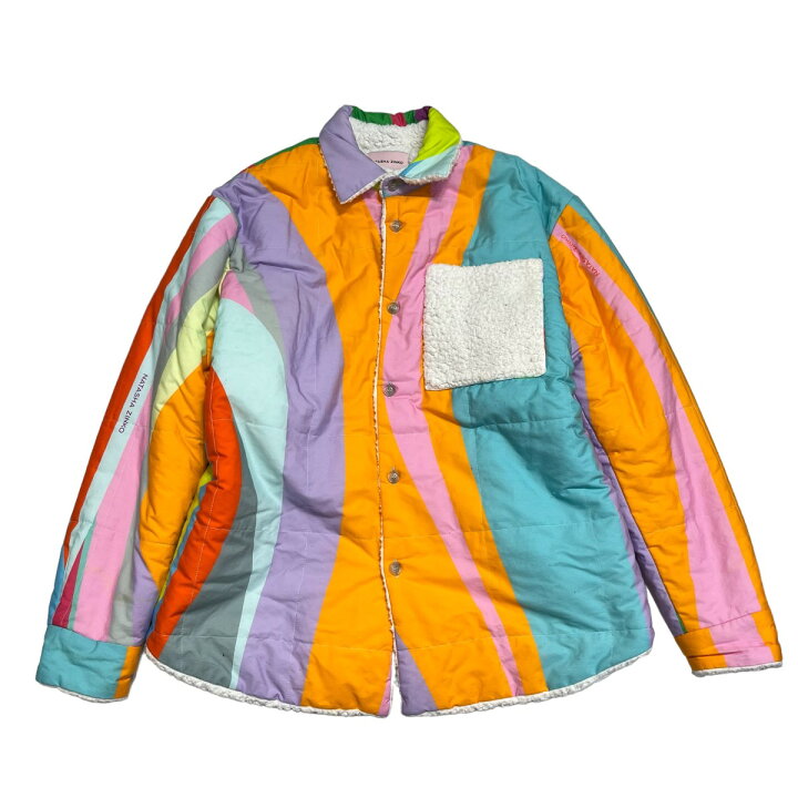 楽天市場】【中古】NATASHA ZINKOボアシャツジャケット マルチカラー 