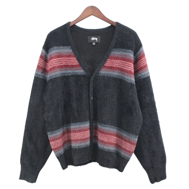 楽天市場】【中古】stussy 23AW SHAGGY CARDIGAN ボーダー シャギー 