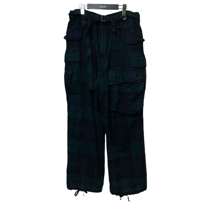 楽天市場】【中古】sacai 20AW チェックカーゴウールパンツ 20-02348M  