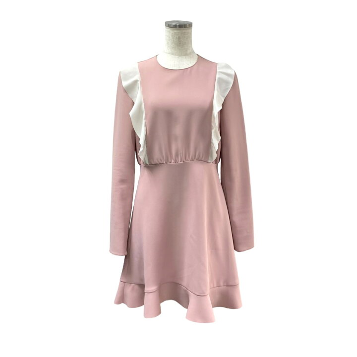 楽天市場】【中古】RED VALENTINO ラッフルミニドレス ピンク サイズ 